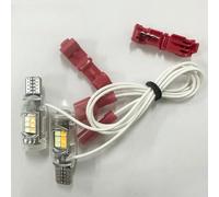 Luci LED T10 per moto per bicolore Alta per luminosità 2.5W Luci(light blue + yellow)