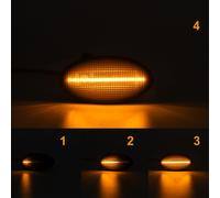 Luci Marker Laterali LED Dinamici / Ripetitori Fumè Per Suzuki Vitara 2015-