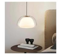 Luci Moderne e semplici Compatible with la Decorazione della casa, in Gelatina, Compatible with Ristorante, Camera da Letto, Bianco Latte,Plafoniera Lampadario da Soffitto