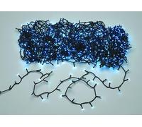 LUCI NATALE 1000 LUCI LED BLU GHIACCIO 50 MT. PER INTERNI ED ESTERNI MAURER