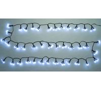 LUCI NATALE 120 LED A SFERA 1 CM. BIANCO FREDDO PER INTERNO ED ESTERNO MAURER