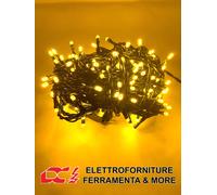 Luci Natale 180 LED Catena Luminosa IP44 Certificata Esterno BIANCO CALDO 24V