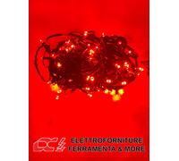 Luci Natale 180 LED Catena Luminosa IP44 Certificata Esterno ROSSE 24V