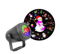 Luci Natale Esterno, Luci del proiettore Natalizie Lampada da Progetto a LED for Vacanze all'aperto Decorazi Natalizie Impermeabili Luci da palco for Feste con Fiocchi di Neve