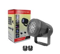 Luci Natale Esterno, Luci for Feste di Natale Proiettore a LED for Fiocchi di Neve Luci da palcoscenico da 4 W Rotanti Moo Natalizio Illuminaze Natalizia Decorazi da Giardino for Esterni(2PCS Card)