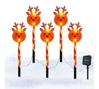 Luci natalizie da giardino | Luci natalizie a LED per esterni | Decorazione solare impermeabile a forma di pupazzo di neve per interni ed esterni | Illuminazione natalizia per feste