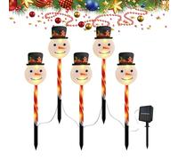 Luci Natalizie Da Percorso,Luci Da Passaggio Natalizie Con Pali - Decorazione Paesaggistica A Forma Di Babbo Natale Regolabile Ad Energia Solare Per Esterno Giardino Terrazzo Prato Interno Festa