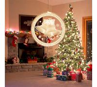 Luci natalizie decorative da appendere, luci fatate a batteria per pareti, finestre, vialetti e patio.
