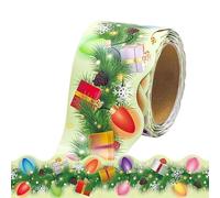 Luci Natalizie Decorazioni Bordo con Pigne | 18 Metri Striscia Vintage per Bacheche Natale,Decorazioni per Porte Finestre Pareti Uffici Scuole Portali Scale Camere