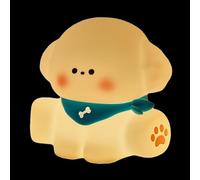 Luci notturne a forma di cane, luce notturna in silicone ricaricabile tramite USB, luce notturna a LED, 3 livelli dimmerabili, lampada notturna con controllo touch, decorazione per la stanza dei