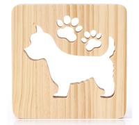 Luci notturne in legno intagliato 3D a forma di razze di cani, luce notturna USB da scrivania, lampada a LED in legno per bambini, decorazione per la casa e la camera da letto e regali (West Highland