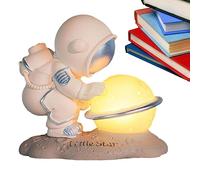 Luci notturne per Camera dei Bambini | Simpatiche luci notturne da Astronauta per Camera dei Bambini - Decorazione Desktop in Resina con Interruttore Inferiore Decorativo a Luce soffusa