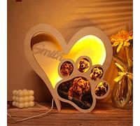 Luci notturne personalizzate per cani con foto personalizzate, lampada per cani in acrilico, luce notturna, decorazione per animali domestici, regalo commemorativo per gli amanti dei cani