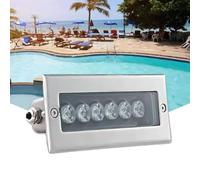 Luci Paesaggistiche Da Esterno - Faretto Incasso A Terra, Faretto Per Piscina Con Cambio Colore Impermeabile IP68, Striscia Luminosa Da Parete Subacquea Incorporata(White,12W)