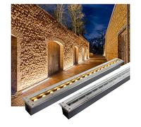GUODDM Luci Paesaggistiche da Esterno - Faretto LED Pavimento, Faretto da Incasso A LED per Esterni 110V-220V, Luci di Illuminazione del Percorso del Pavimento Impermeabili IP67(Green,3W)