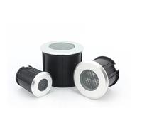 Luci Paesaggistiche da Esterno - Luce Sotterranea LED, Mini faretto da incasso a DC 24V, luce a fascio LED, IP67 impermeabile, angolo del fascio di 30°, faretto antiriflesso a LED interrato(Warm light