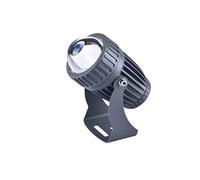 Luci Paesaggistiche - Faretto LED, Lampada da parete per esterni con fascio luminoso a LED AC 220V, faretto a fascio stretto impermeabile Ip67, staffa regolabile a 180° luce da terra(Yellow,10W)