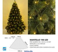 luci per albero di natale a led luce fredda calda multicolore mantello rete cavo