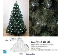 luci per albero di natale a led luce fredda calda multicolore mantello rete cavo