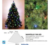 luci per albero di natale a led luce fredda calda multicolore mantello rete cavo