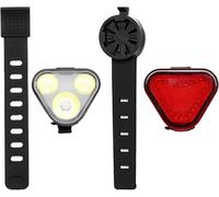 Luci per bici da corsa di notte, 500 lumen, impermeabili, per testa e luce posteriore, per alpinismo, viaggi, pendolari, vialetti, escursioni, campeggio, durata e moda