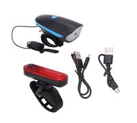 Luci per bicicletta ricaricabili, sistema di sicurezza ciclistica multifunzionale super luminoso per la guida notturna, ricarica USB Type-C,
