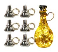 Luci per bottiglie di vino - Luci del corpo | Luce in a LED | 6 luci fata per bottiglie di vino, decorazioni per matrimoni impermeabili per targhe da tavolo, feste all'aperto, N