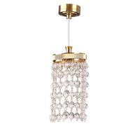 Luci per case delle bambole a batteria, illuminazione per case delle bambole in scala 1:12, mini lampada a sospensione per display in miniatura di mobili per fai-da-te, oro