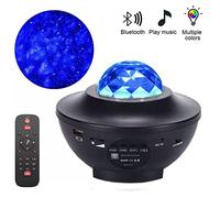 Luci per DJ per Feste, GUIDATO Stellato Sky Projector Music Bluetooth USB Le luci delle fate rotano la lampada del proiettore della galassia della stella lampada del proiettore LED luci notturne(Noir)