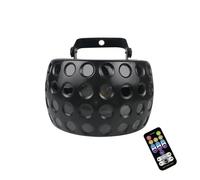 Luci per DJ per Feste Luce da pioggia a fascio LED a colori RGBW con proiettore a palco remoto Controllo vocale discoteca DJ(Black with remote)