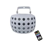 Luci per DJ per Feste Luce da pioggia a fascio LED a colori RGBW con proiettore a palco remoto Controllo vocale discoteca DJ(White)