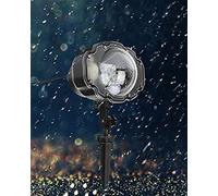 Luci per DJ per Feste, Natale GUIDATO Proiettore luminoso nevicata IP65. Moving Fiocco di neve Spotlight Doppi Giardino esterno Praty Decorazione vacanze Lam