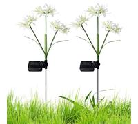 Luci Per Esterni - Luce Da Giardino Solare | Luci Del Paesaggio Ad Energia Solare | Luci Esterne, Set Di 2 Forniture Da Giardinaggio Riutilizzabili, Di Illuminazione Coppia