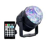 Luci per Feste, 6W 15 Colors. PORTATO Fase de-ll'onda d-ell'acqua che proietta l'effetto di illuminazione DJ. Lampada a sfera magica in cristallo a discoteca con telecomando