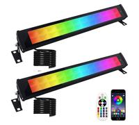 Luci per Feste Barre luminose a LED RGB da 50 W e 96, impermeabili IP66, con APP intelligente telecomando, for l'illuminazione di palchi stanze(2pcs)