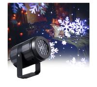 Luci per Feste, Proiettore a fiocco di neve a luce mobile a LED Lampada da paesaggio Decorazione natalizia Decorazioni for palcoscenici natalizi a for esterni(1PCS)