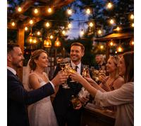 Valiant luci a corda da giardino - 7,5 m con 25 lampadine a LED più piombo...