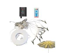 Luci per Ombrelloni Esterni da Giardino - Luci Da Giardino Decor Per Patio - Impermeabile con 8 Modalità per Balcone Spiaggia Camping Feste