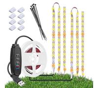 Luci per piante da interno, 120 LED impermeabili a LED a spettro completo, USB plug-in dimmerabile, accensione e spegnimento automatico con 3 timer per piante, per piante da interno, semina di fiori