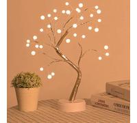 Luci per Rami D'albero, 36 LED Albero Bonsai, Alimentata a Batteria/USB Lampada da Tavolo Forma Albero Bonsai, Rami Decorativi Regolabili,Albero di Perle per Natalizie Pasquali Arredo Casa Soggiorno