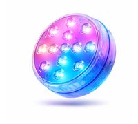 luci piscina acquario piscina LED sommergibili IP68 con telecomando set da 2