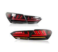 Luci Posteriori Avviamento Animazione DRL Gruppo Luci Posteriori Luci Posteriori Per Toyota Per Camry 2018-2023 Luci rimorchio(Clear-black)