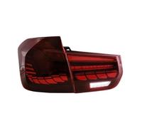 Luci posteriori dinamiche a LED M4 GTS Design Style con indicatori di direzione sequenziali, compatibili con BMW Serie 3 F30 M3 F80 2013-2019(Red)