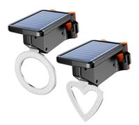Luci posteriori solari a LED, 2 pezzi, luci rosse pannocchia, impermeabili, IPX4, controllo intelligente della luce, 3 modalità, installazione semplice per tutte le biciclette