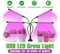 Luci progressive a LED Lampada fito a spettro completo con funzione di temporizzazione per piante in vaso di fiori da interno Coltivazione idroponica di verdure