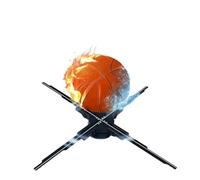 Luci pubblicitarie olografiche 3D, luci pubblicitarie con logo a LED, luci di Natale, ventilatore con controllo Wi-Fi Fiere, Feste