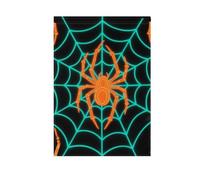 Luci Ragnatela Turchese Arancione Decorativo Giardino Bandiere di Pasqua Banner per la decorazione del Patio 28x40 doppio lato