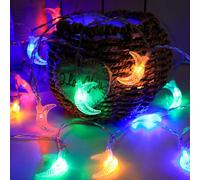Luci Ramadan 3 m 20 LED stella luna lanterna stringa luce a batteria fata indoor kareem Eid Mubarak decorazioni per la casa al-Fitr Party bianco caldo - 03