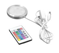 Luci Rgb Ultra Sottili Efficienza -5v Telecomando, Mini Faretti Led Da Incasso | Luci Rgb Ultra Sottili Efficienza Energetica Per Giardino Bagno Camera Da Letto Cortile Decorazione