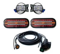 Luci Rimorchio Set Bajonet LED Luci Posteriore Umrissleuchten 13 Perno Cavo 7m
